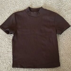 Babaton sculpt mockneck short sleeve